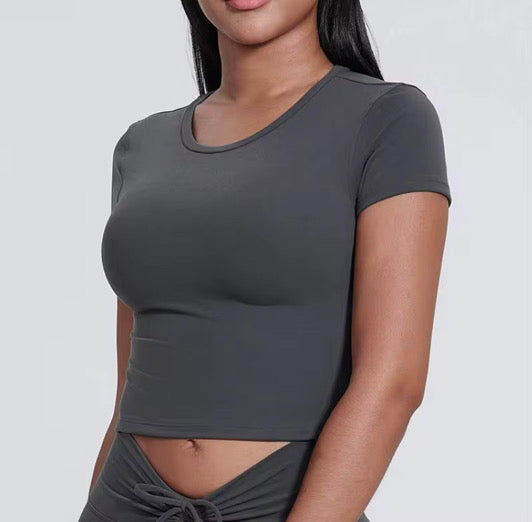 Crop Top Gray